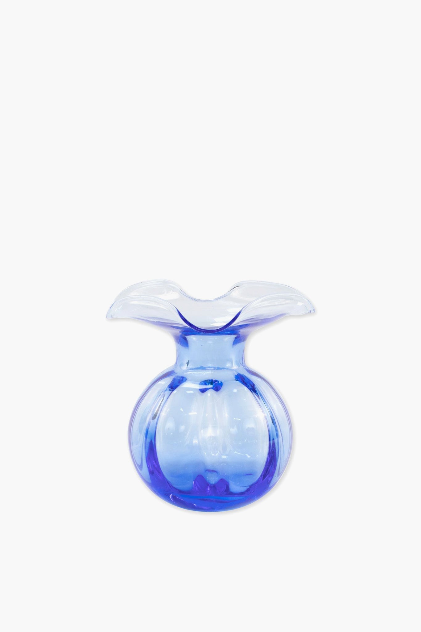 Hibiscus Glass Cobalt Bud Vase