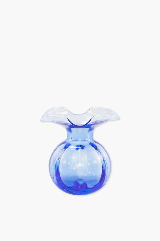 Hibiscus Glass Cobalt Bud Vase