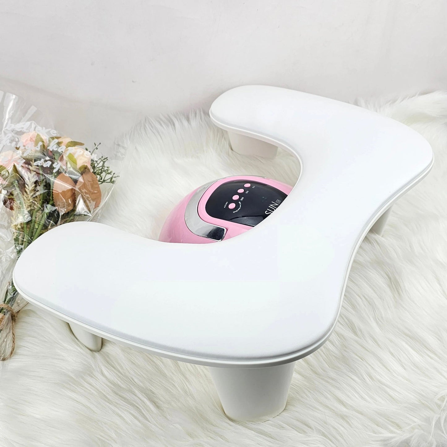 U Shape Leather Nail Arm Rest