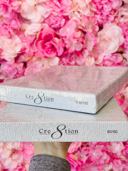 Cre8tion Premium Jumbo Zebra Nail Files-50 pcs