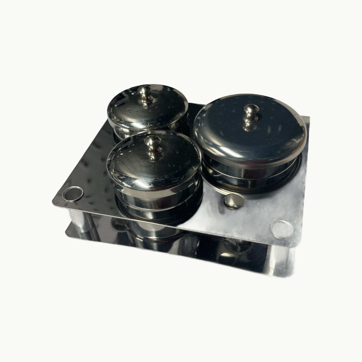 3 piece Dappen Dish with lids