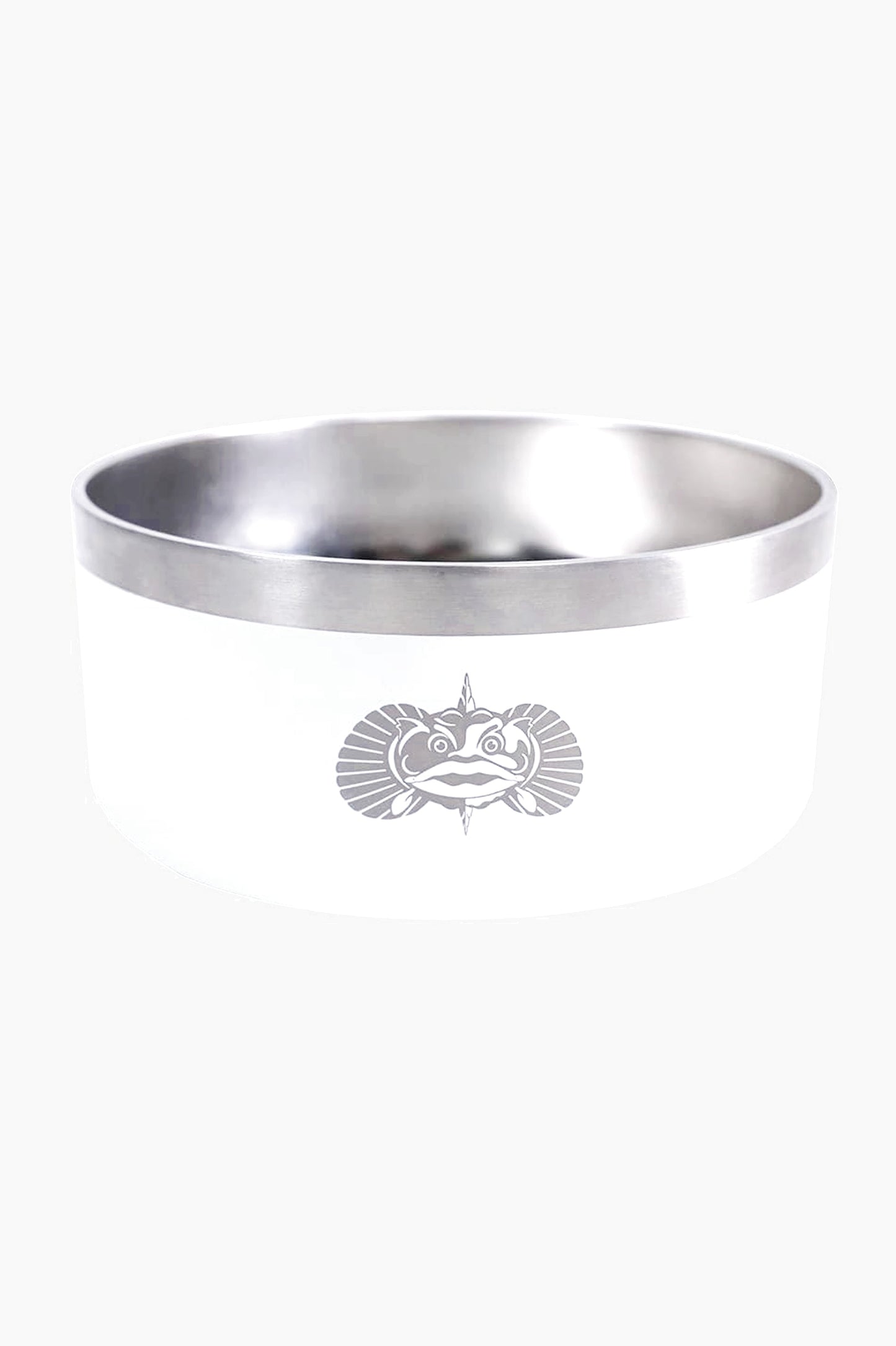 White Toadfish Non-tipping Dog Bowl