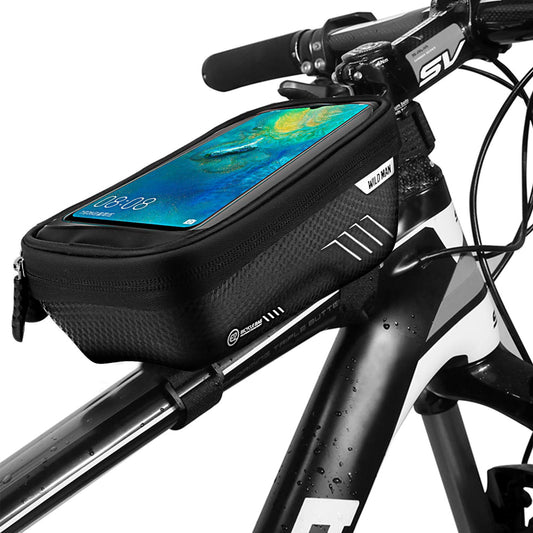 Allnice Bike Phone Front Frame Bag, TPU Touch Screen Compatible with Most Mobile Phone under 6.5"
