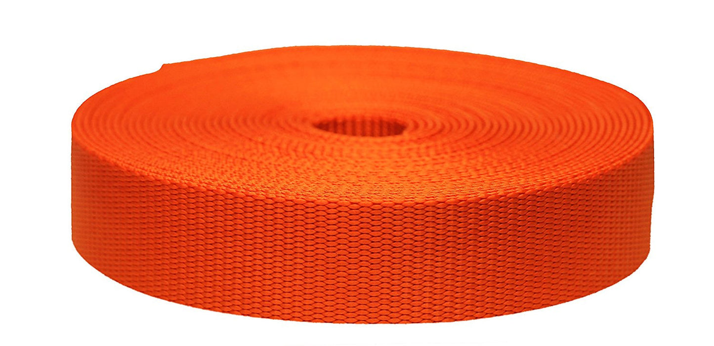 Strapworks 3/4 Inch X 10 Yards Colored Flat Nylon Webbing Strap