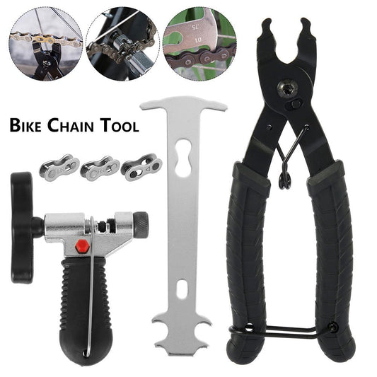 HOTBEST Professional Bike Bicycle Chain Repair Tool Kit Bike Chain Breaker Splitter Hook Plier Bike Chain Removal Tool Chain Wear Indicator Chain Checker