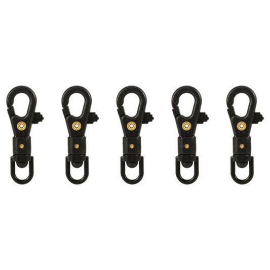 BTOER 5/10Pc Outdoor 360° Rotation Mini Carabiner Clip Buckle Quickdraw Key Chain Snap