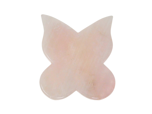 Rose Quartz Butterfly Gua Sha