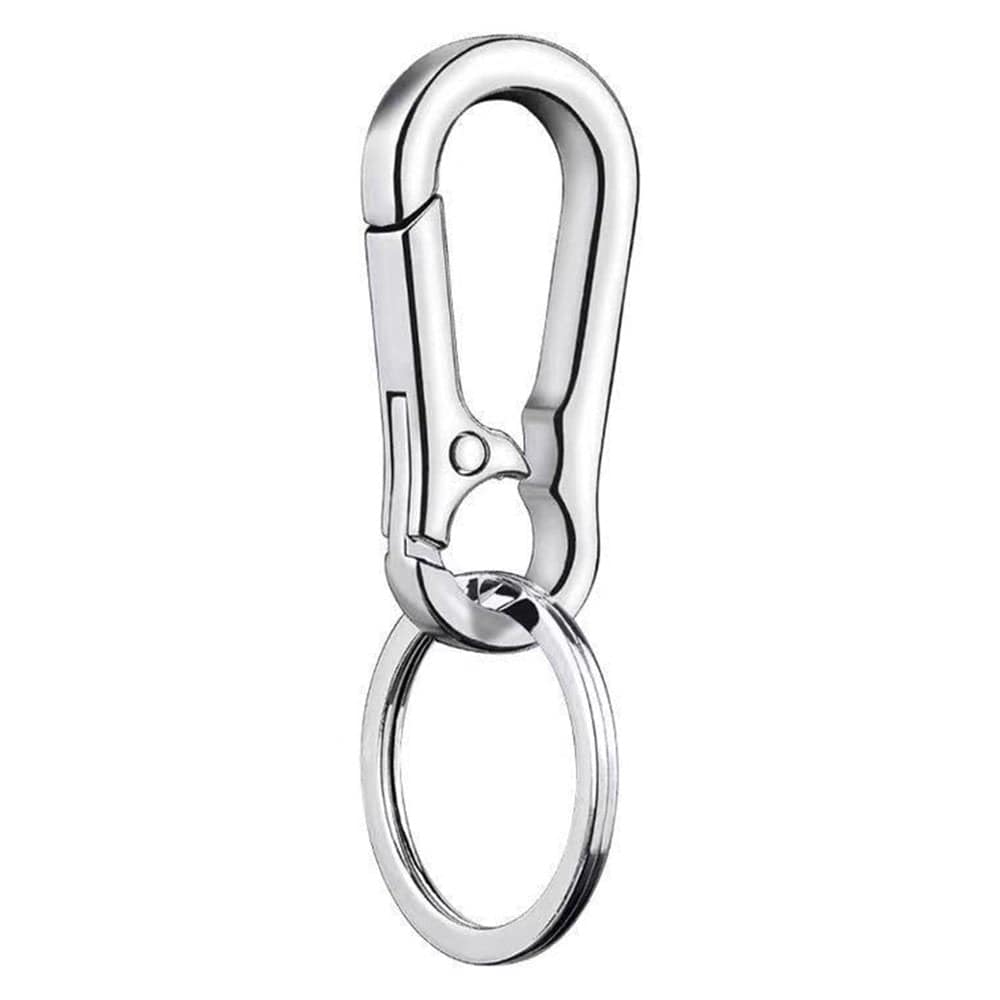 BYDOT Heavy Duty Key Rings Mini Carabiners Keychain Quickdraw Hooks Anti-Rust