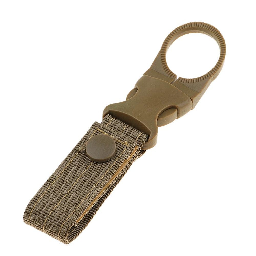 Carabiner Buckle with Carabiner - Tan, 14.5Cm