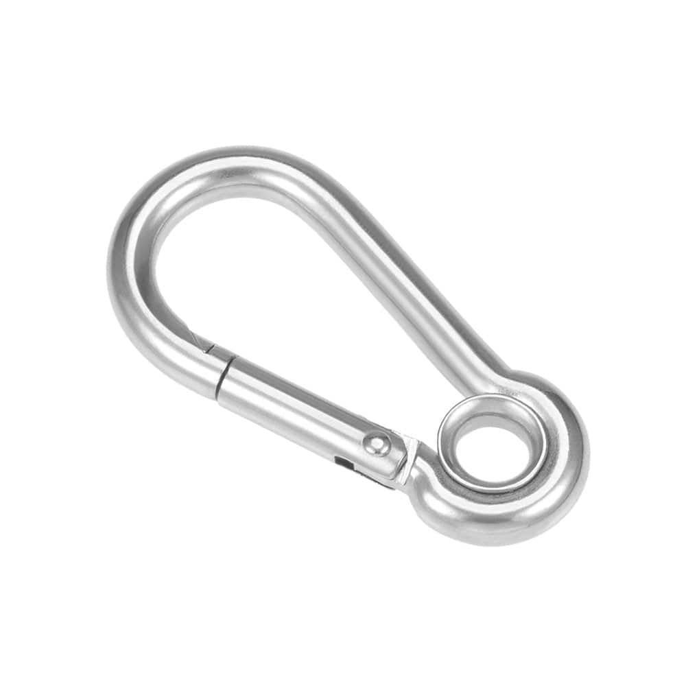 Carabiner Snap Hook, 1.97"/50.2Mm 304 Stainless Steel Keychain Carabiner Spring Snap Link Hook Clip