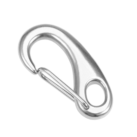 Carabiner Snap Hook,304 Stainless Steel Spring Snap Hook Clip 70Mm/2-3/ 4Inch Marine Grade Lobster Claw Silver Tone