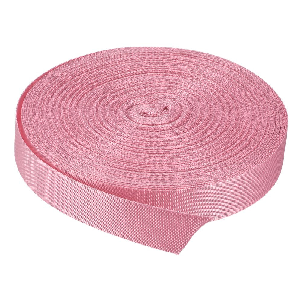 Flat Nylon Webbing Strap 1 Inch 30 Yards Blue for Backpack, Luggage-Rack