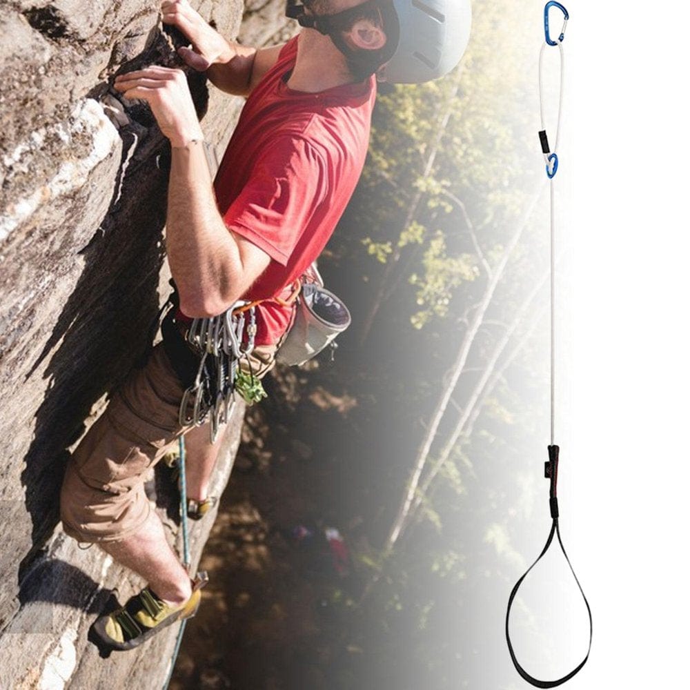 Climbing Ascender Adjustable Rope Foot Loop Ascender Accessories Vertical Climbing Rope Rigging Webbing Ladder Rope Strap for Caving Outdoor