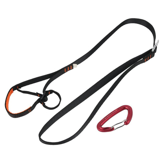 Climbing Foot Loop, Thicken Polyester Webbing Ascender Webbing Sling for Mountaineering Rock Climbing and Aerial Work