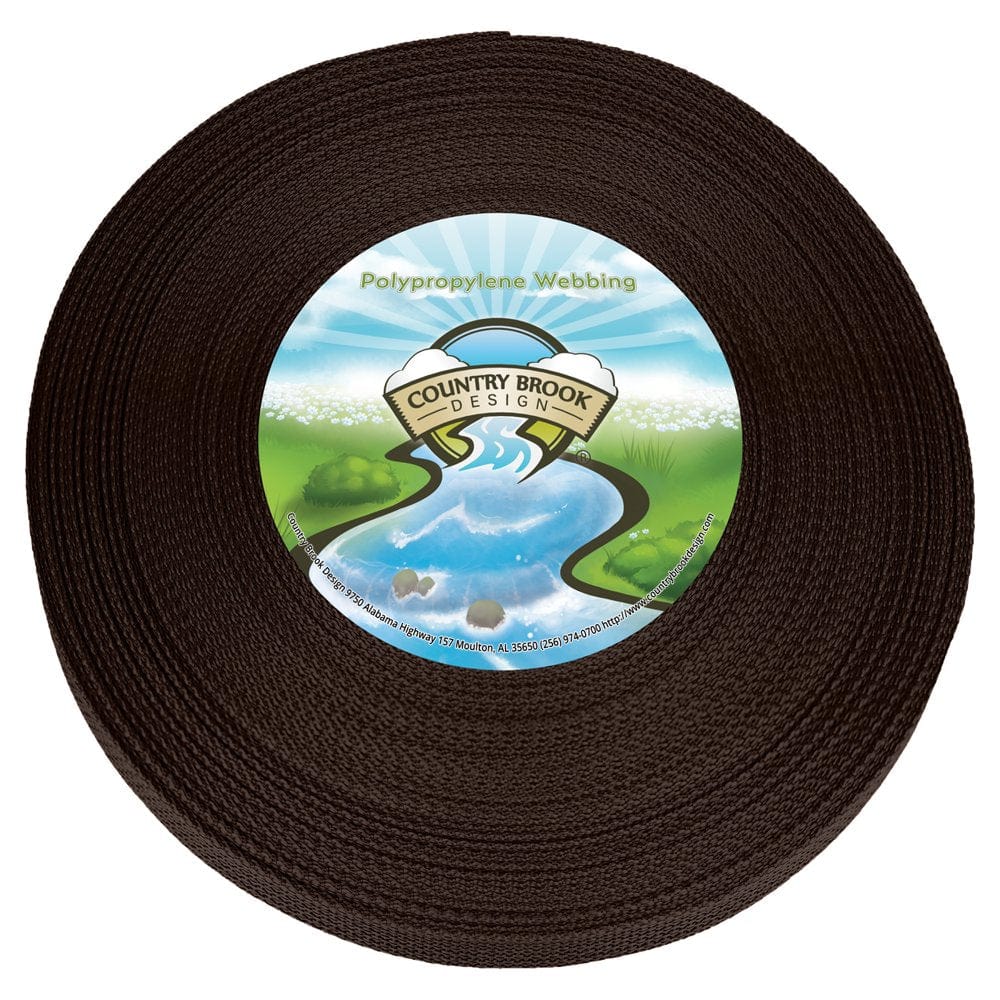 Country Brook Design® 1/2 Inch Dark Green Polypro Webbing, 10 Yards