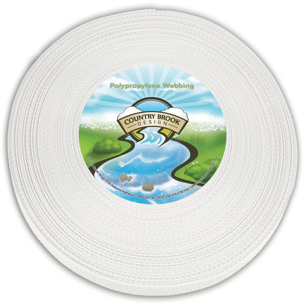 Country Brook Design® 1/2 Inch Dark Green Polypro Webbing, 10 Yards