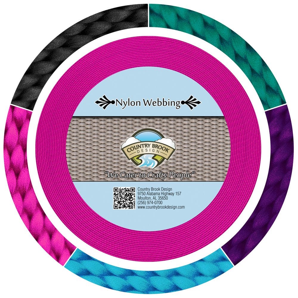 Country Brook Design® 1/2 Inch Seafoam Heavy Duty Nylon Webbing, 10 Yards