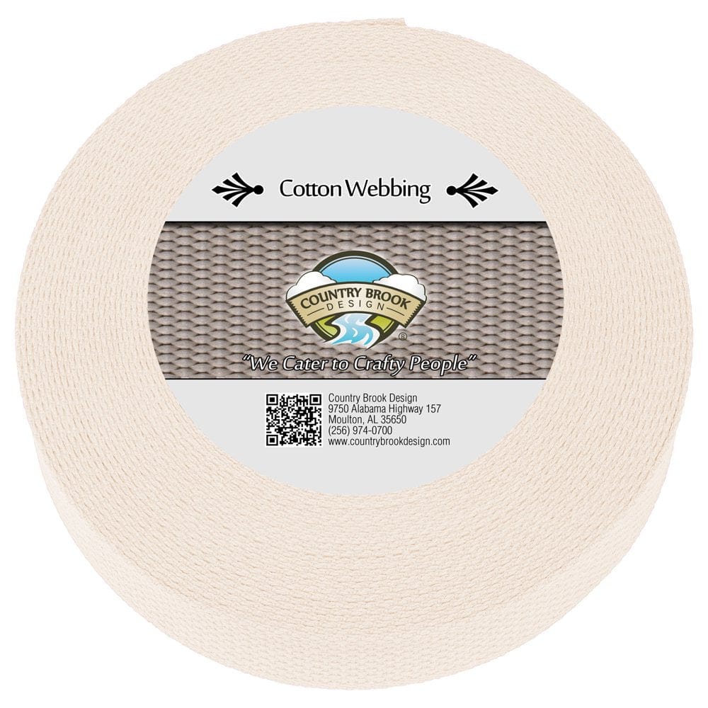 Country Brook Design® 1 Inch Natural Heavy Cotton Webbing, 10 Yards