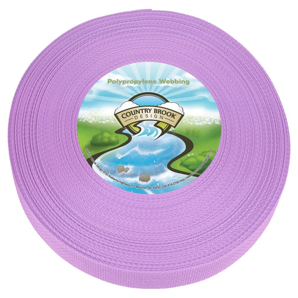 Country Brook Design® 1 Inch Pastel Pink Polypro Webbing, 10 Yards