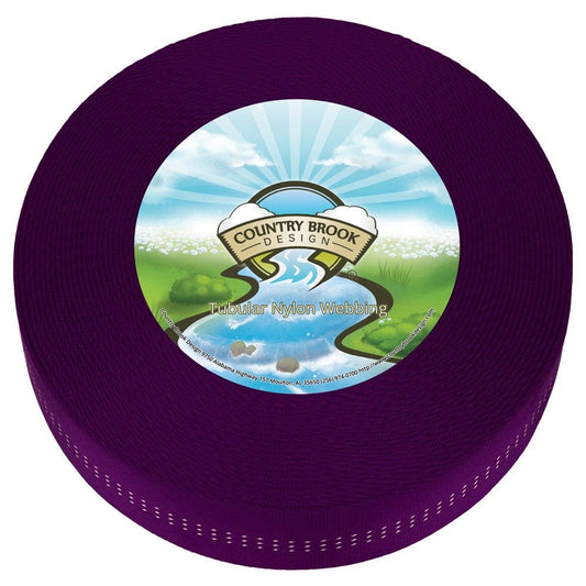 Country Brook Design® 1 Inch Purple Climbing Spec Tubular Nylon Webbing, 10 Yards