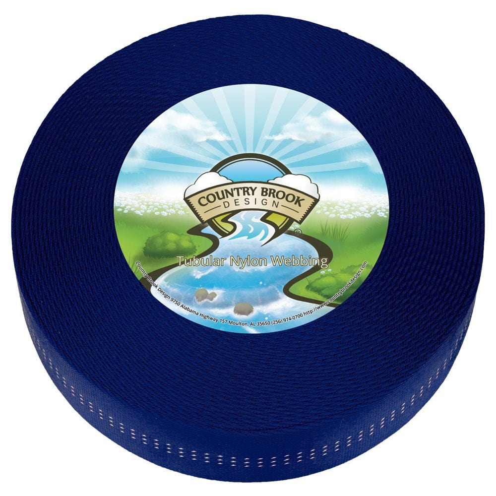 Country Brook Design® 1 Inch Royal Blue Climbing Spec Tubular Nylon Webbing, 5 Yards