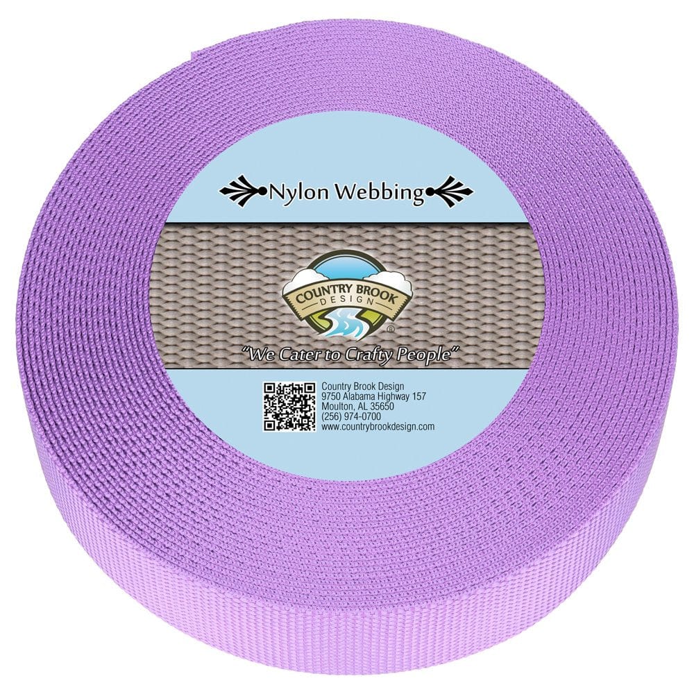 Country Brook Design® 5/8 Inch Brown Heavy Duty Nylon Webbing, 20 Yards
