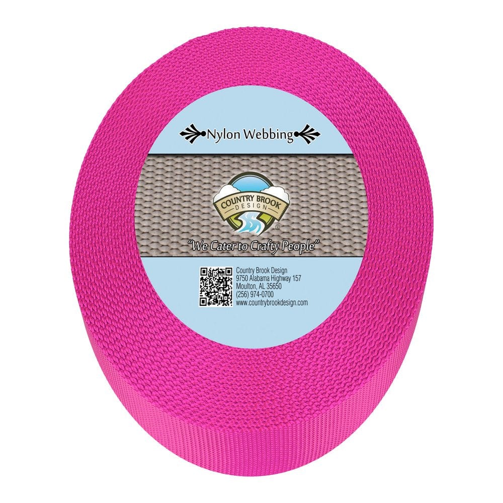 Country Brook Design® 5/8 Inch Brown Heavy Duty Nylon Webbing, 20 Yards