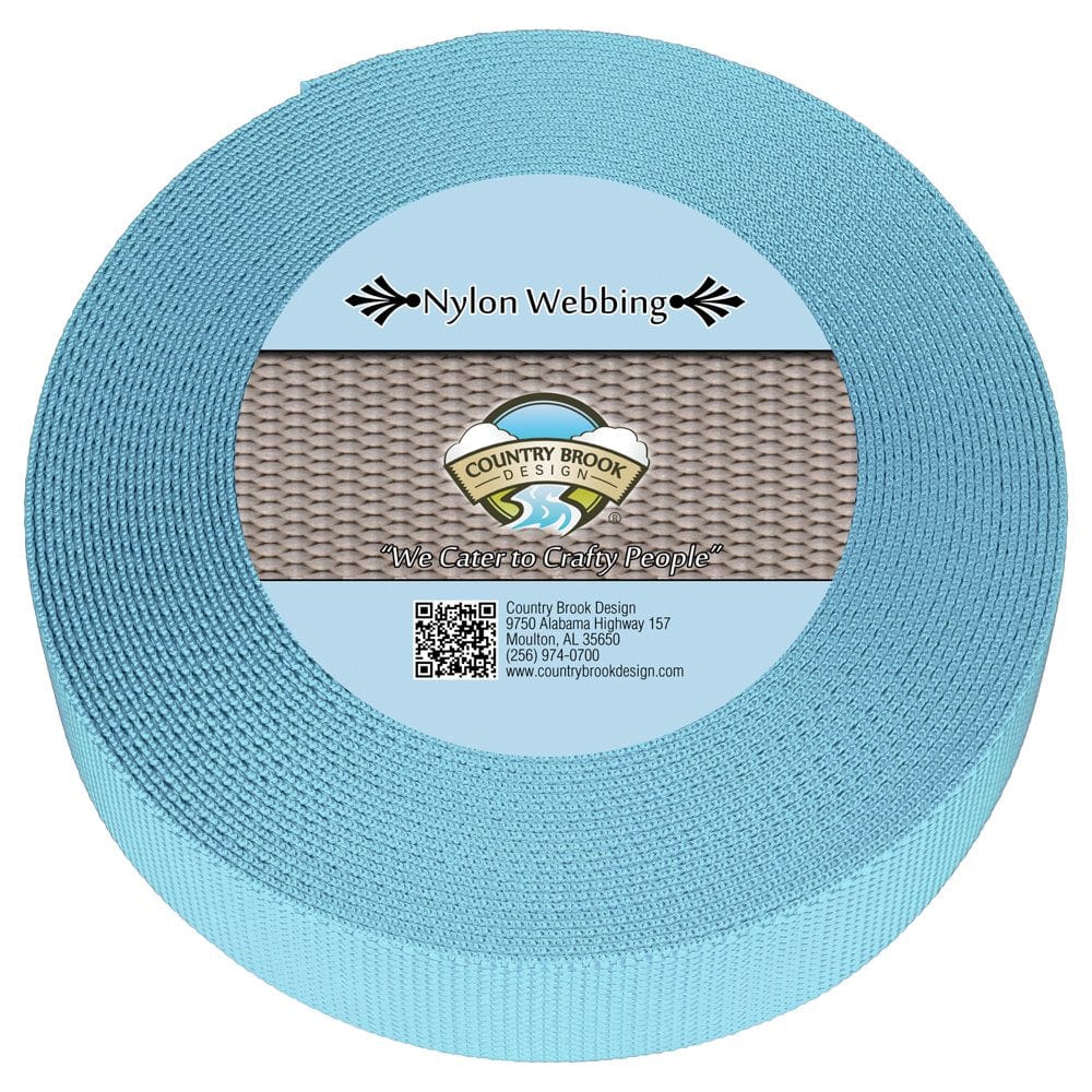Country Brook Design® 5/8 Inch Brown Heavy Duty Nylon Webbing, 20 Yards