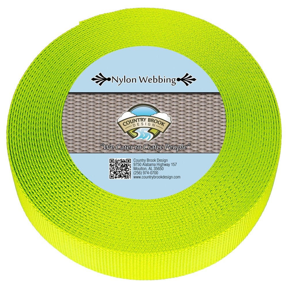 Country Brook Design® 5/8 Inch Brown Heavy Duty Nylon Webbing, 20 Yards