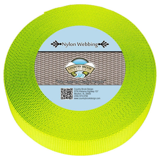 Country Brook Design® 5/8 Inch Brown Heavy Duty Nylon Webbing, 20 Yards