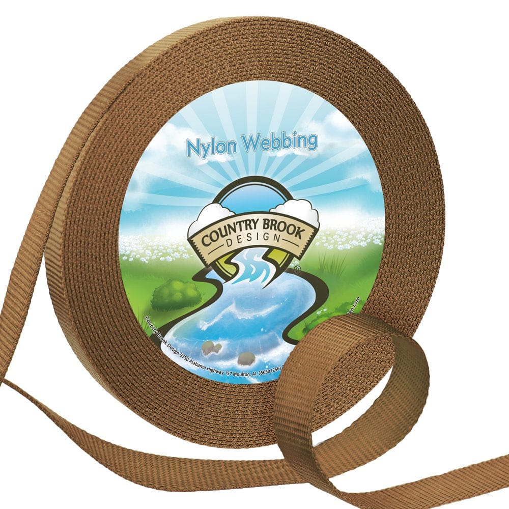 Country Brook Design&Reg; 1 Inch Ice Blue Heavy Nylon Webbing