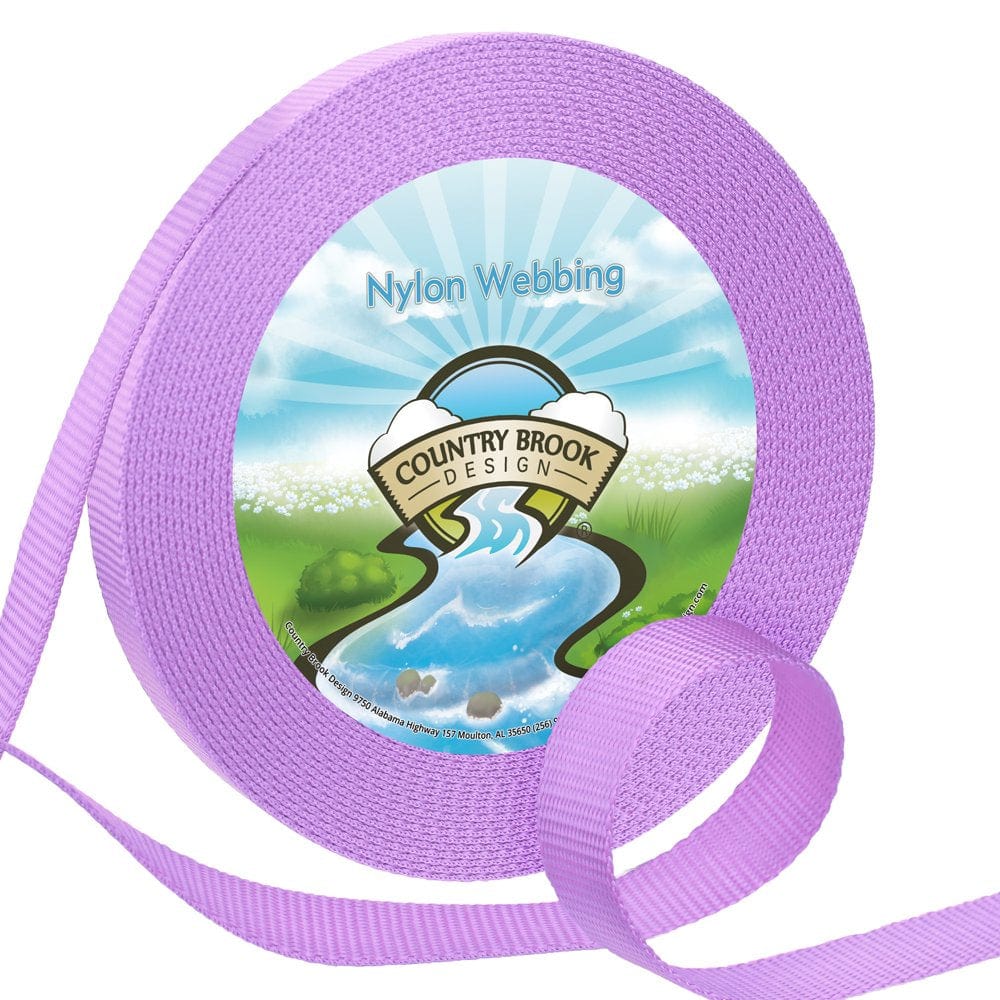 Country Brook Design&Reg; 1 Inch Ice Blue Heavy Nylon Webbing