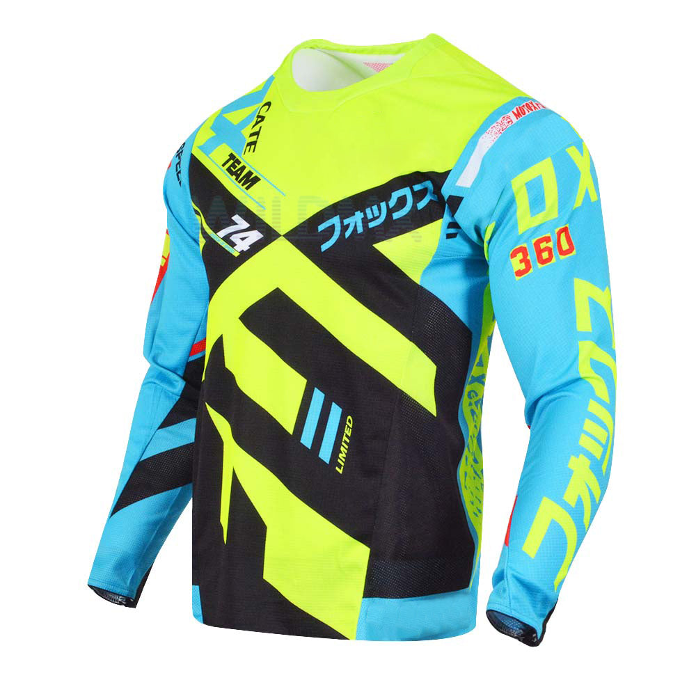 Short Sleeved Cycling Jersey Suit Summer Road Bike Cycling Shirt Mens Breathable - Blue Force Sports