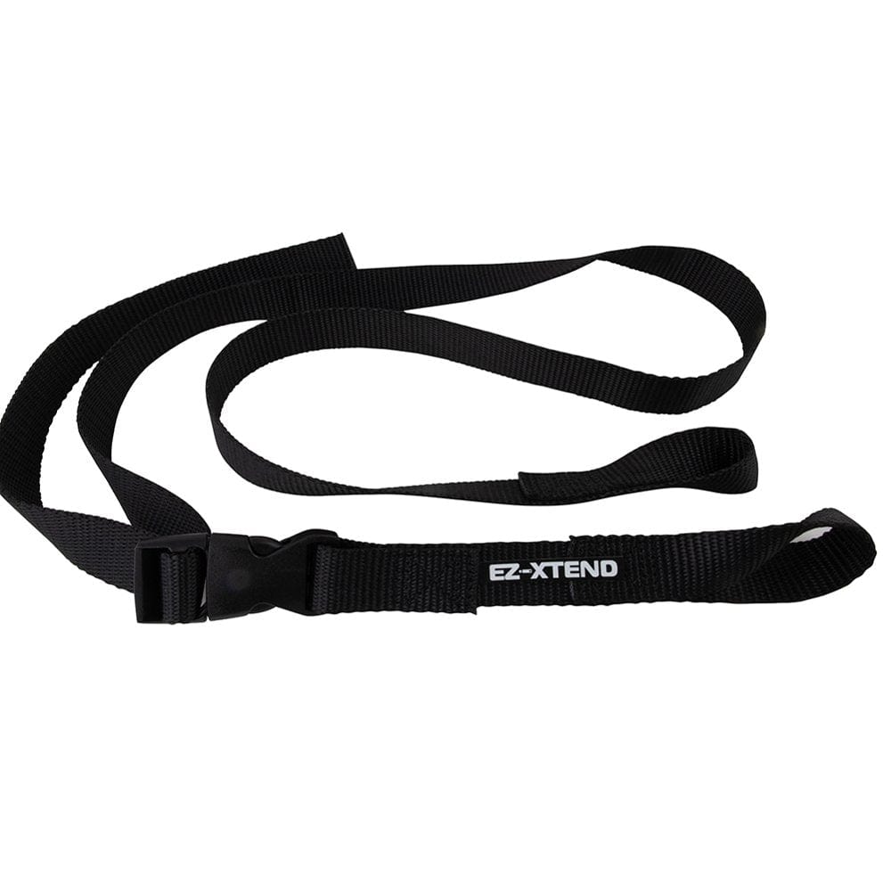 Ez-Xtend Pontoon Ladder Pull up Strap Using Quick Release Buckle System - Made with Heavy Duty 4500 LB Breaking Strength 1" Black Polyester Webbing, 250 LB Quick Release Buckle, and Lifetime Thread
