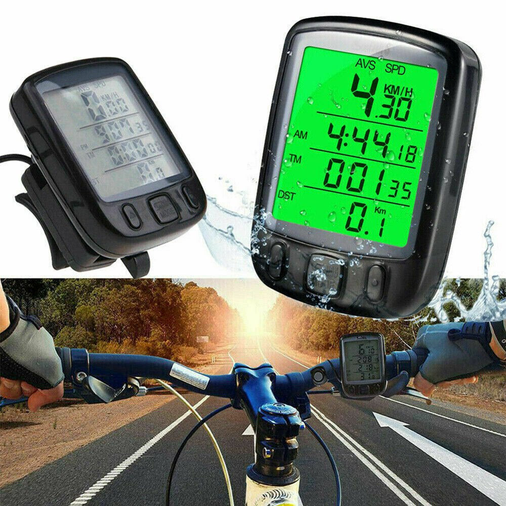 Boerdi Bike Speedometer Waterproof Wired LCD Digital Bicycle Odometer