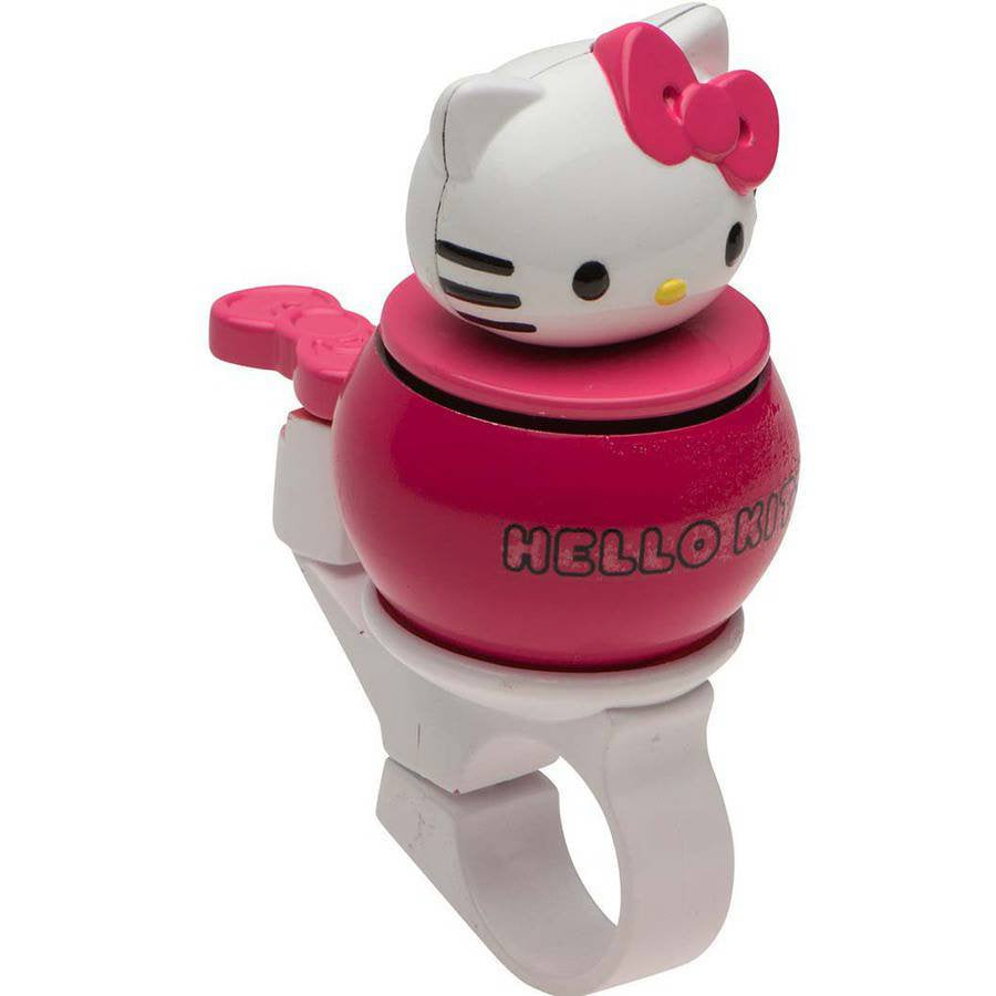 Bell Hello Kitty 3D Safety Bell, White and Pink