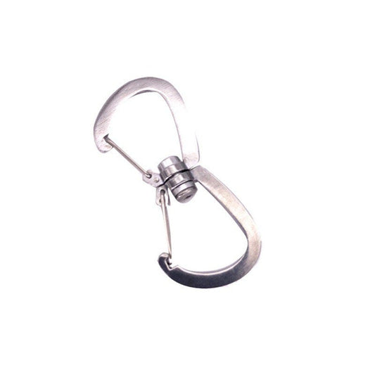 Feiona 7Cm Stainless Steel D-Ring Key Chain Clip Multi-Color Camping Snap Hook Outdoor Travel