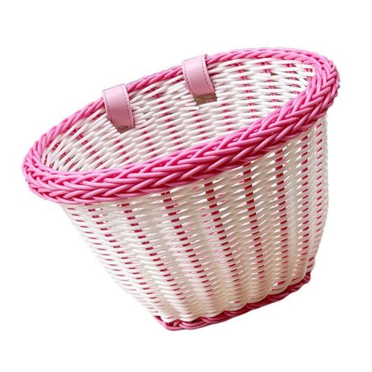 Gecorid Kid'S Bicycle Basket Front Handlebar Kid'S Bicycle Basket Front Toddler Tiny Tricycle Baskets Decorative Bike Accessories Set Rational