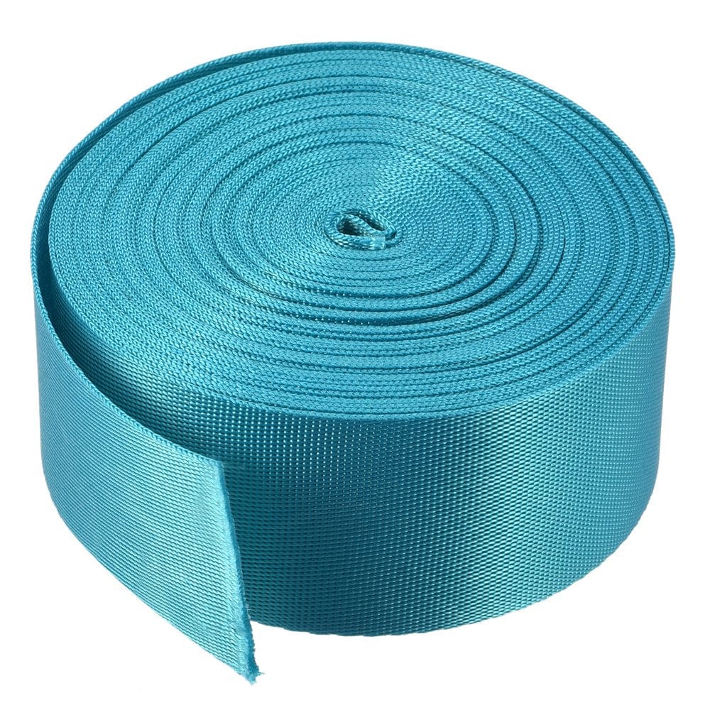 Flat Nylon Webbing Strap 1.5 Inch 10 Yards Blue for Backpack, Luggage-Rack