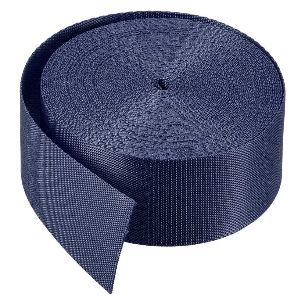 Flat Nylon Webbing Strap 1.5 Inch 10 Yards Blue for Backpack, Luggage-Rack