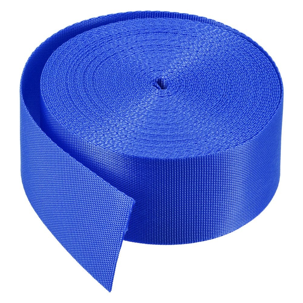 Flat Nylon Webbing Strap 1.5 Inch 10 Yards Blue for Backpack, Luggage-Rack