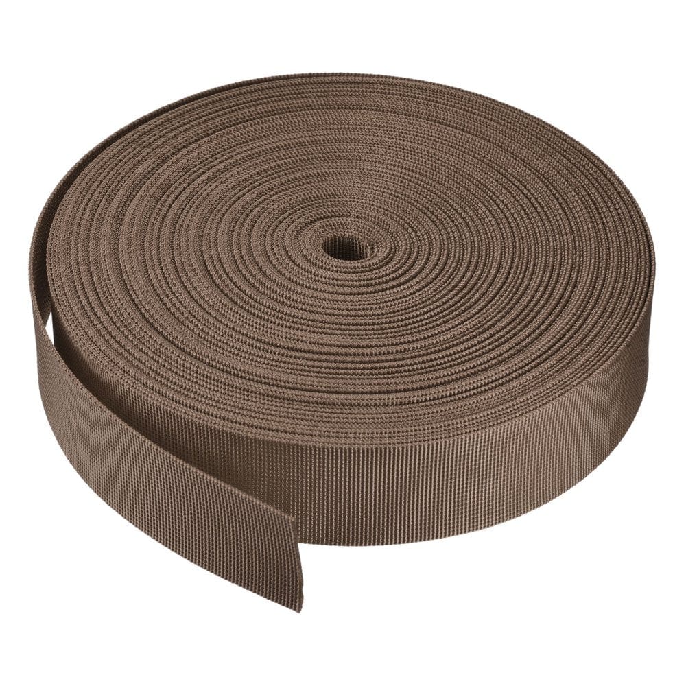 Flat Nylon Webbing Strap 1.5 Inch 25 Yards Black for Backpack, Luggage-Rack