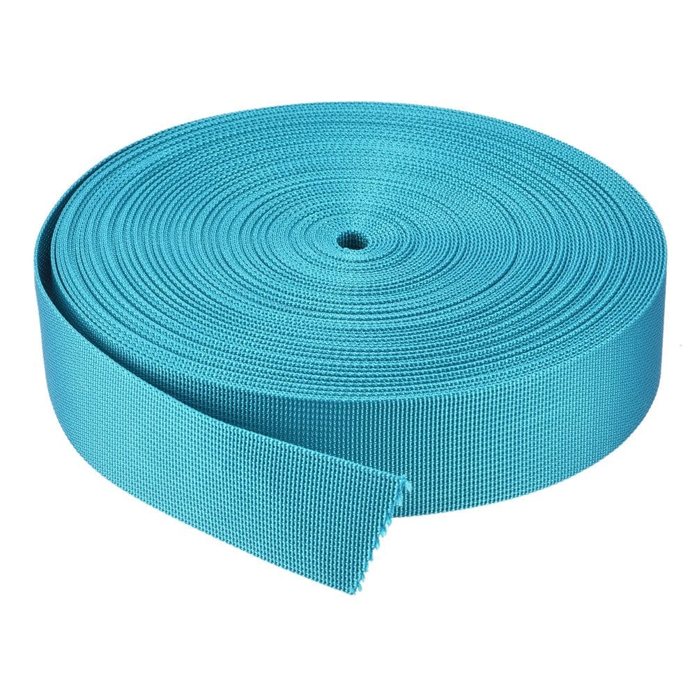 Flat Nylon Webbing Strap 1.5 Inch 25 Yards Black for Backpack, Luggage-Rack