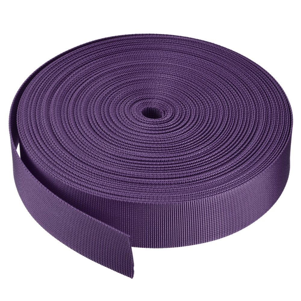 Flat Nylon Webbing Strap 1.5 Inch 25 Yards Black for Backpack, Luggage-Rack