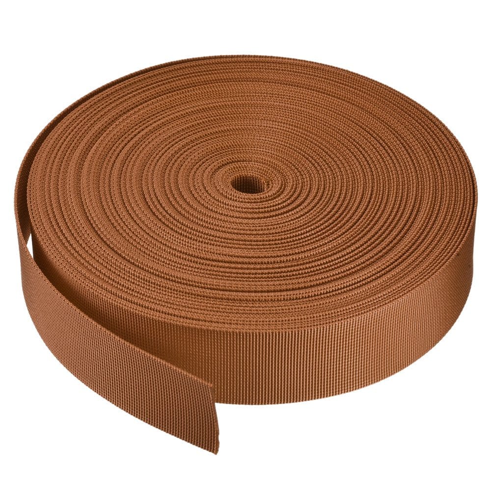 Flat Nylon Webbing Strap 1.5 Inch 25 Yards Black for Backpack, Luggage-Rack