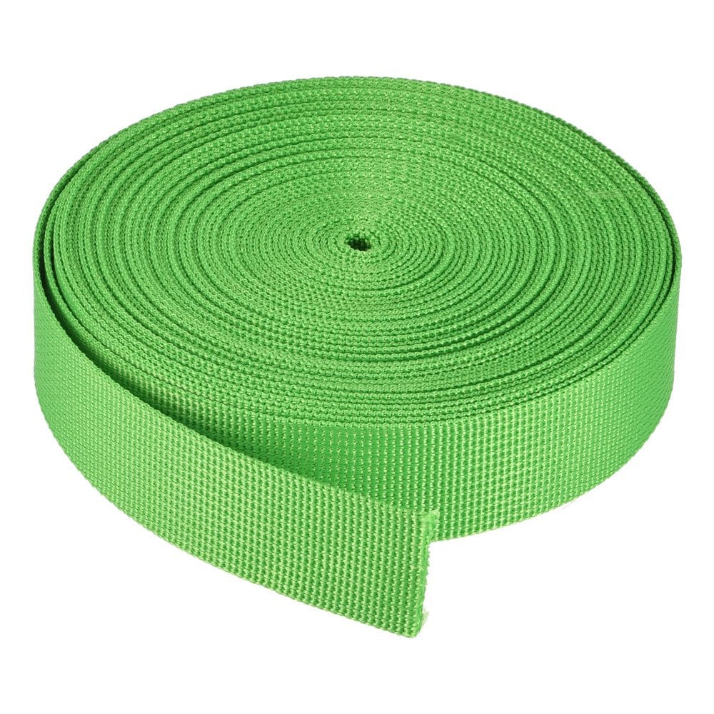 Flat Nylon Webbing Strap 1 Inch 10 Yards Bright Red for Backpack, Luggage-Rack