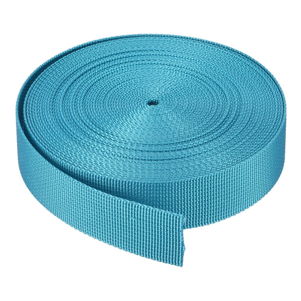 Flat Nylon Webbing Strap 1 Inch 10 Yards Bright Red for Backpack, Luggage-Rack