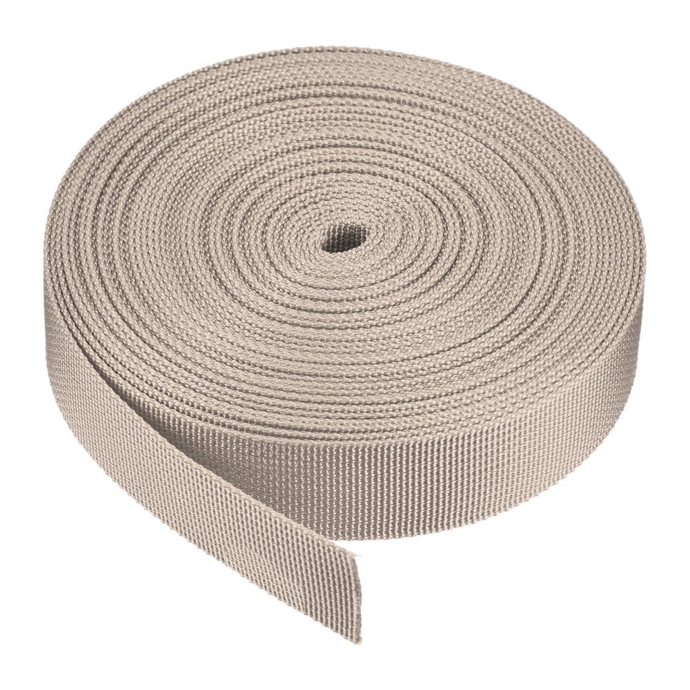 Flat Nylon Webbing Strap 1 Inch 10 Yards Bright Red for Backpack, Luggage-Rack