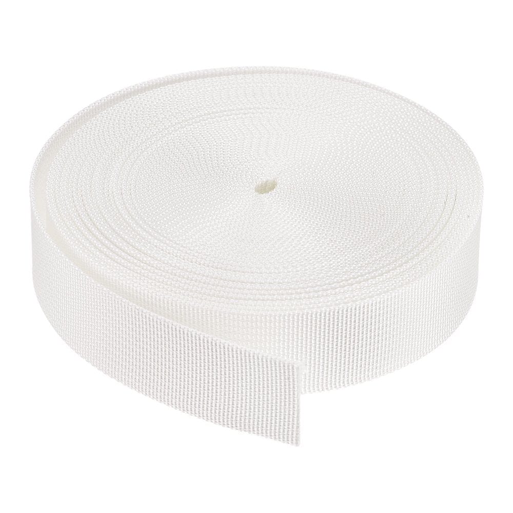 Flat Nylon Webbing Strap 1 Inch 10 Yards Bright Red for Backpack, Luggage-Rack