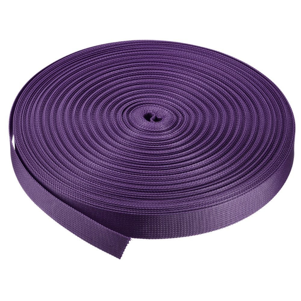 Flat Nylon Webbing Strap 1 Inch 50 Yards Bluish Green for Backpack, Luggage-Rack